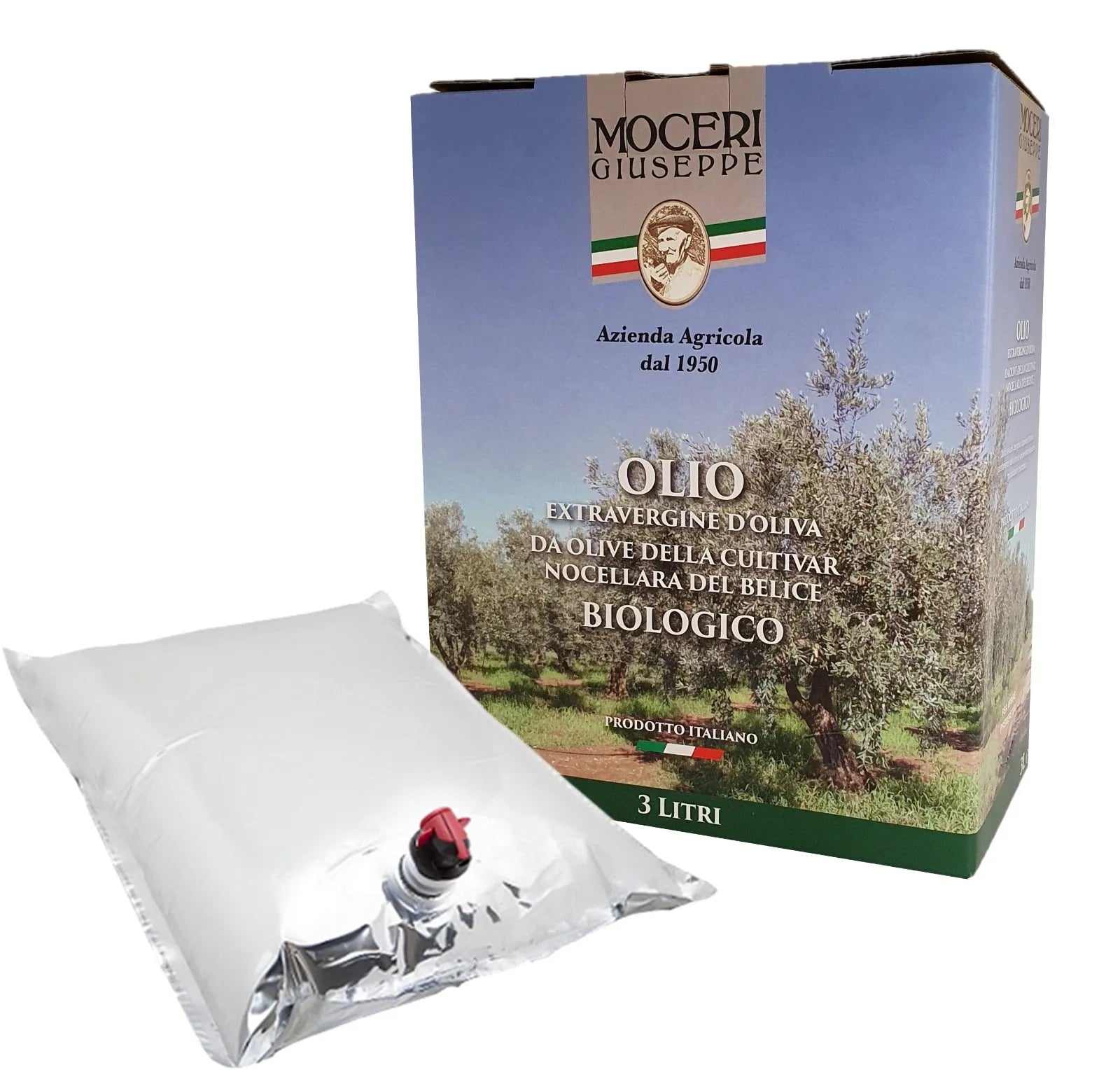 Olio EVO Moceri BIO 100% siciliano in Bag in Box