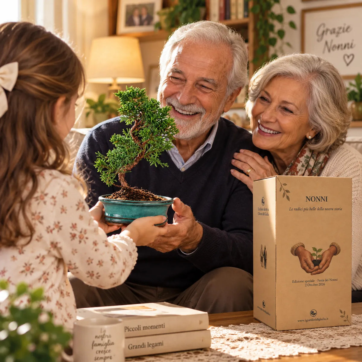 Bonsai 7 anni Juniperus Chinensis Kyushu - Collezione Premium edizione festa dei nonni
