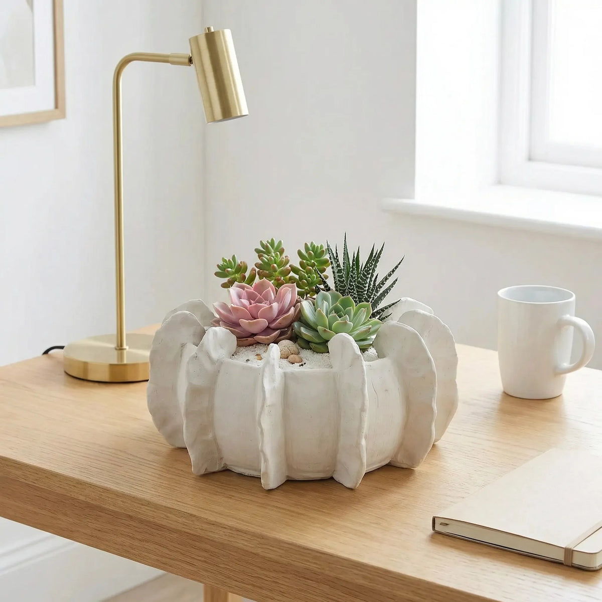 Vaso di ceramica made in Italy  Penelope basso