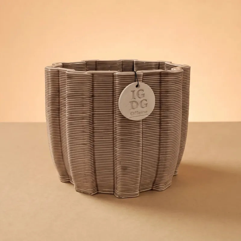 Vaso in ceramica made in Italy  Ares ovale Grande