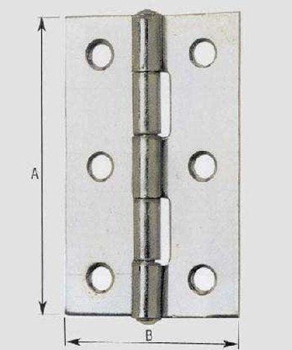Cerniera stret.zinc.a.120 mm. 25 po