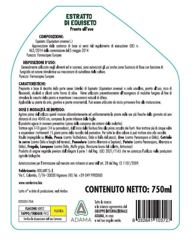 ESTRATTO DI EQUISETO flacone 500 ml x 12