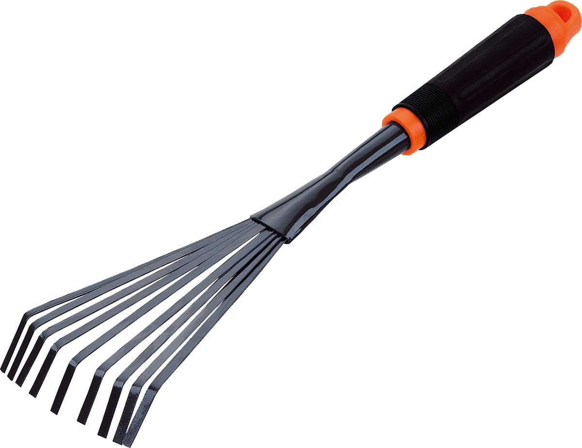 Scopetta giardino con 9 denti piatti - Stocker