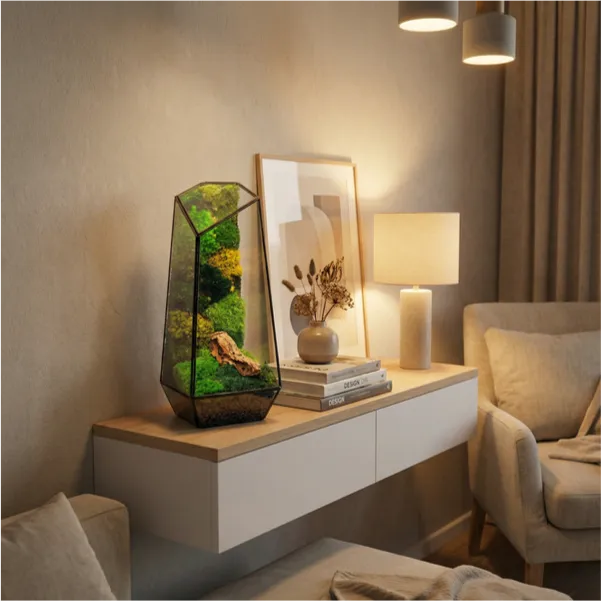 Terrarium Diamante con Muschio Stabilizzato