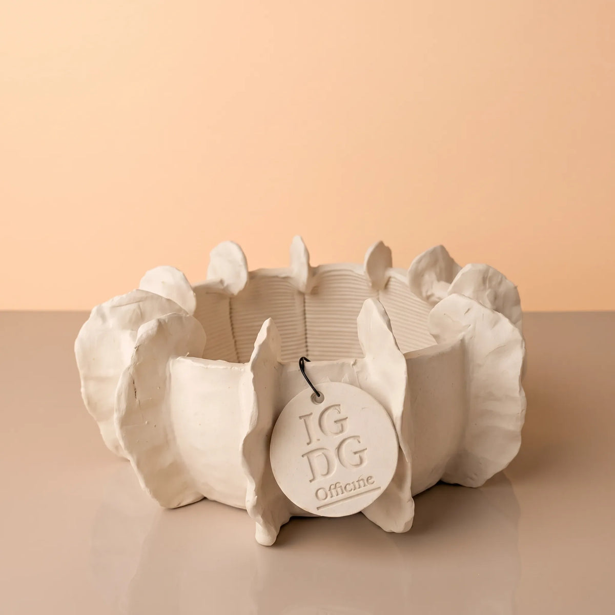 Vaso di ceramica made in Italy  Penelope basso